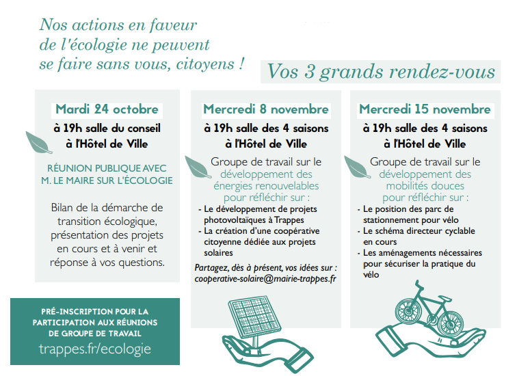 écologie 3 rdv