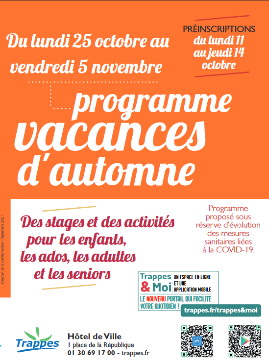 programme vacances automne 2021