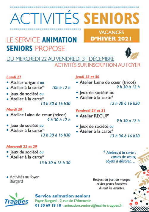 Activités seniors