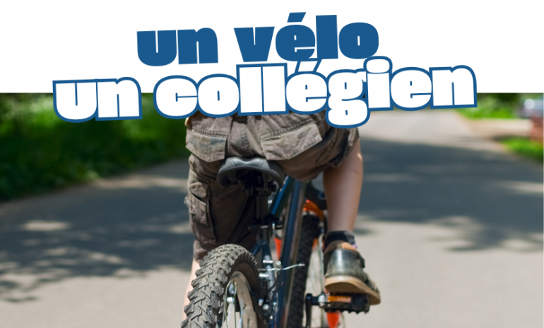 Un vélo un collégien