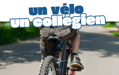 Un vélo un collégien