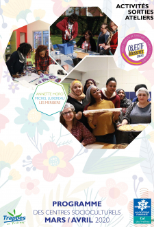 Couv Programme des centres socioculturels - mars / avril 2020